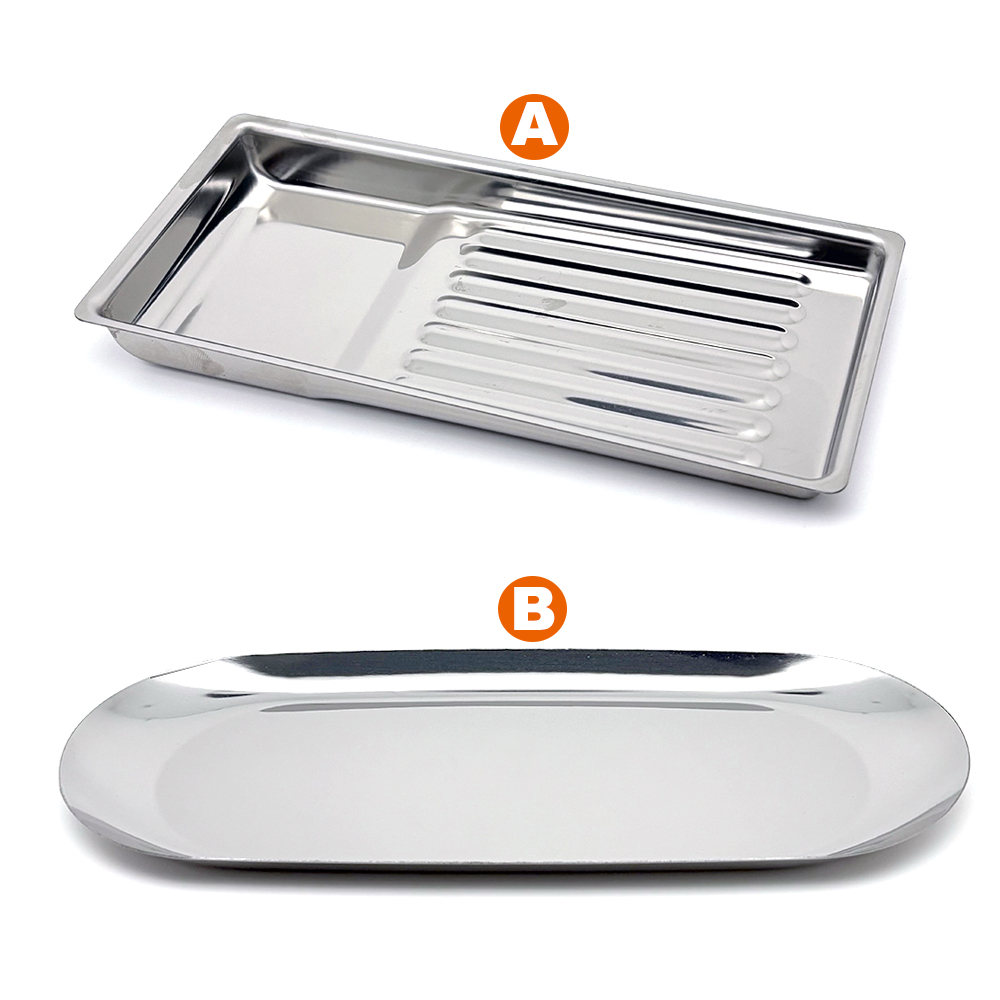 Medical Lab Instruments - Dental Stainless Steel Medical Tray Rectangular