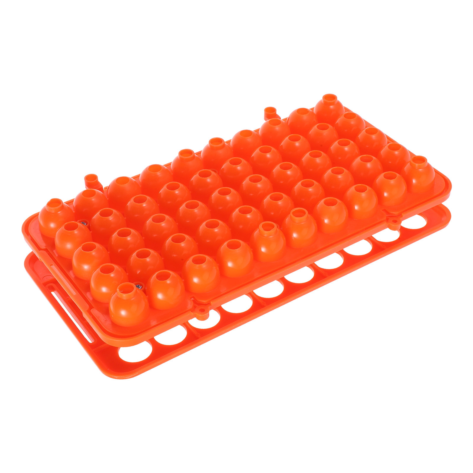 Centrifuge Tube Rack - 50 Hole Orange Plastic Centrifuge Tube