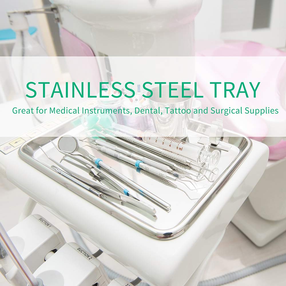 Stainless Steel Tray 2 Pack, H - огляд і ціна Medical Lab Instruments