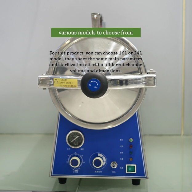 16 L Lab Table Top Steam Steri - огляд і ціна Medical Lab Instruments