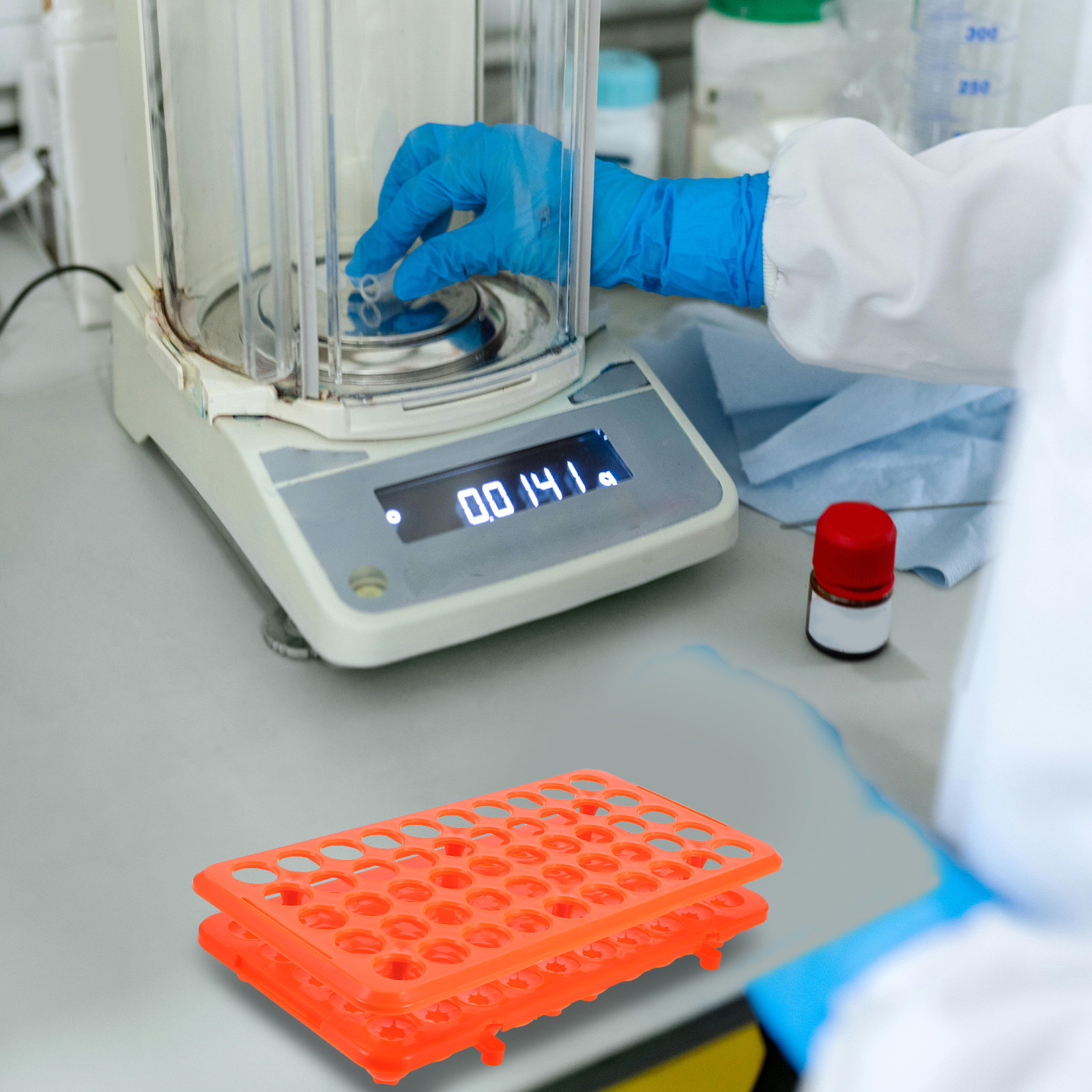 50 Hole Orange Plastic Centrif - огляд і ціна Centrifuge Tube Rack